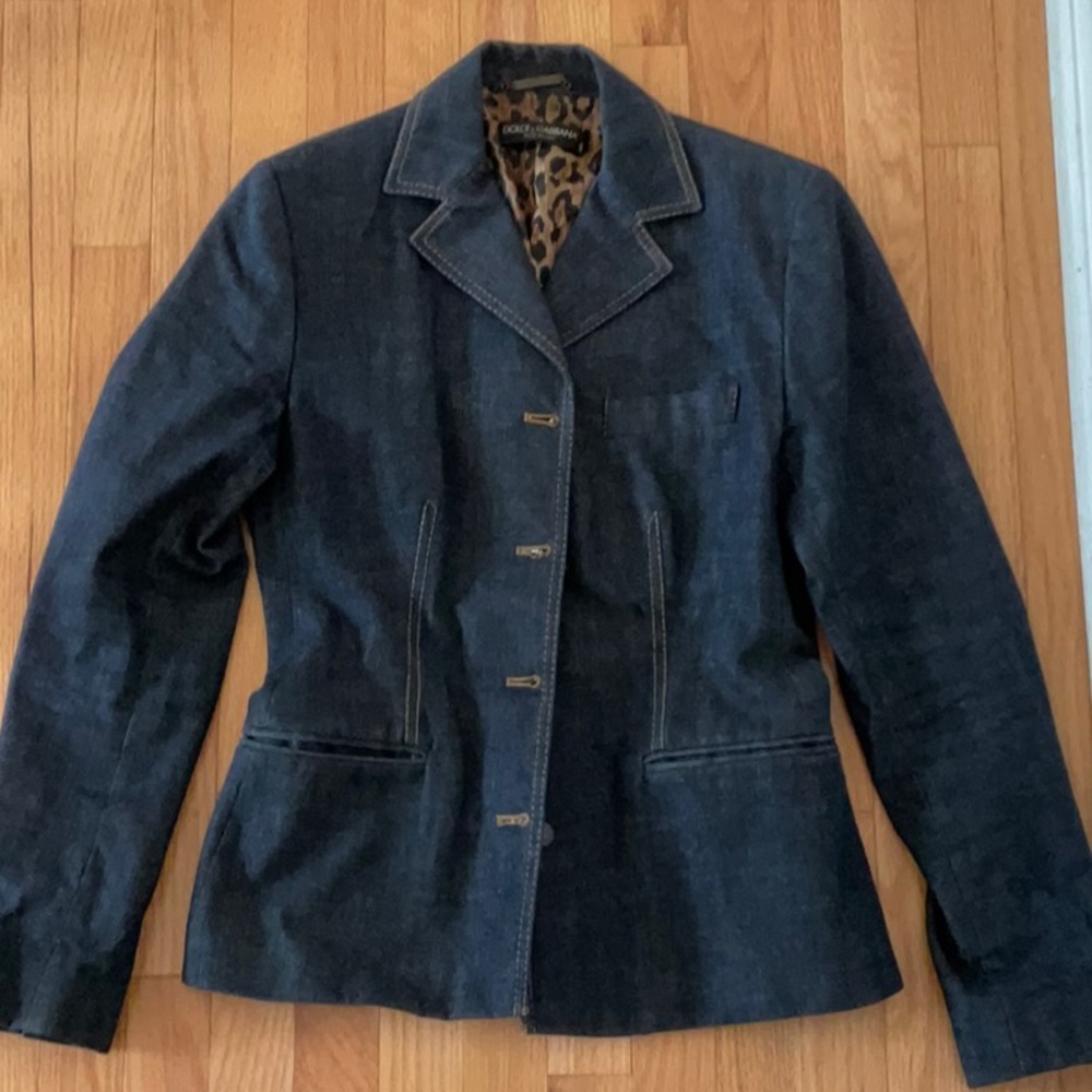 Dolce & Gabbana Denim Jaguar Blazer